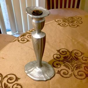 Silver candle holder